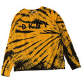 Suéter feminino Dkny com estampa gráfica grande, UK 10, pequeno, amarelo, tie-dye