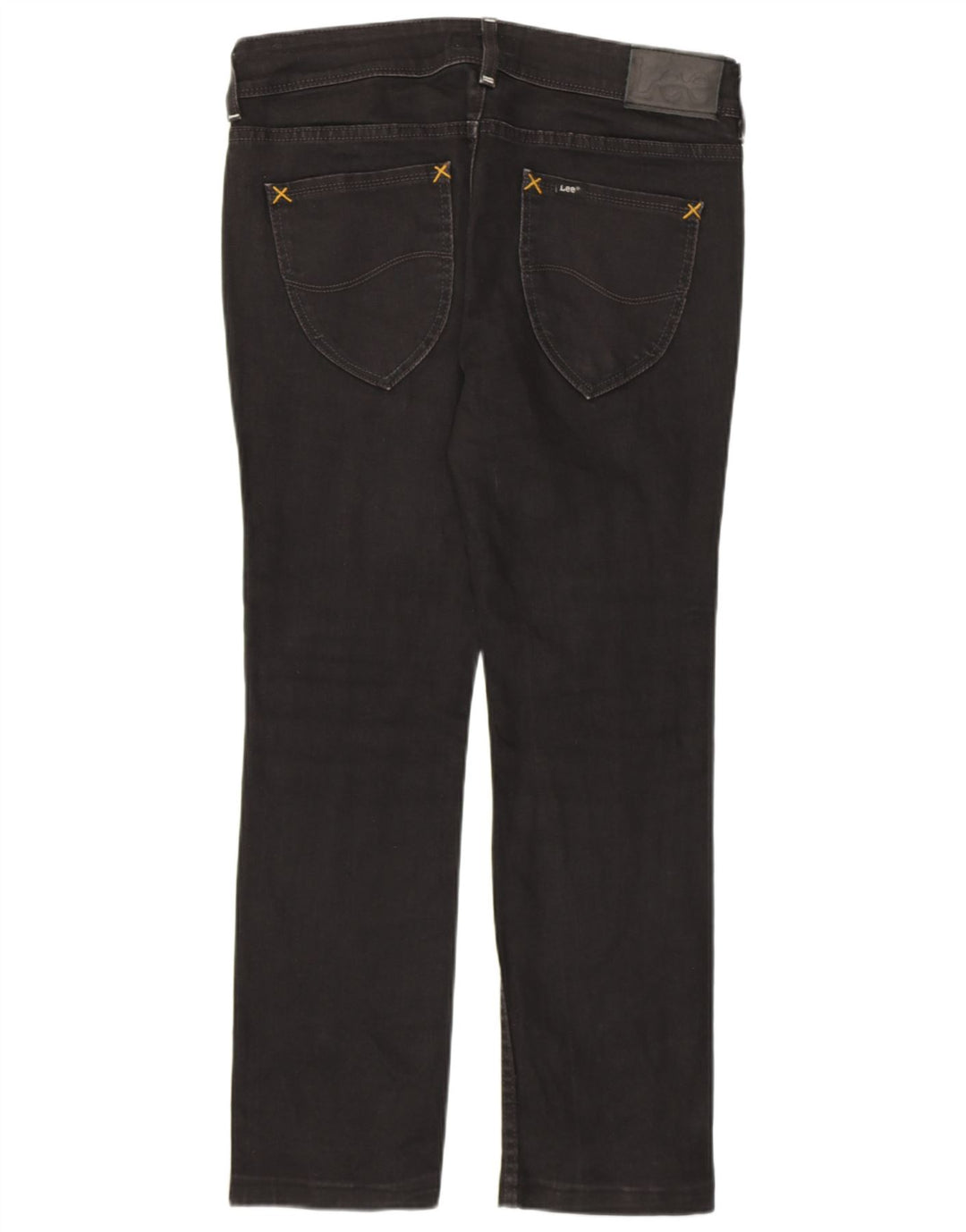 LEE Feminino Amy Straight Jeans W31 L28 Preto