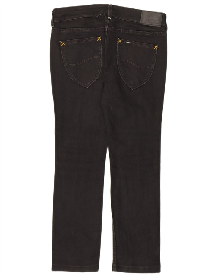LEE Feminino Amy Straight Jeans W31 L28 Preto