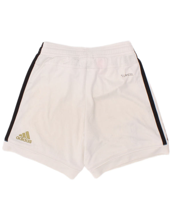 Shorts esportivos gráficos Adidas Boys Juventus 7-8 anos branco poliéster
