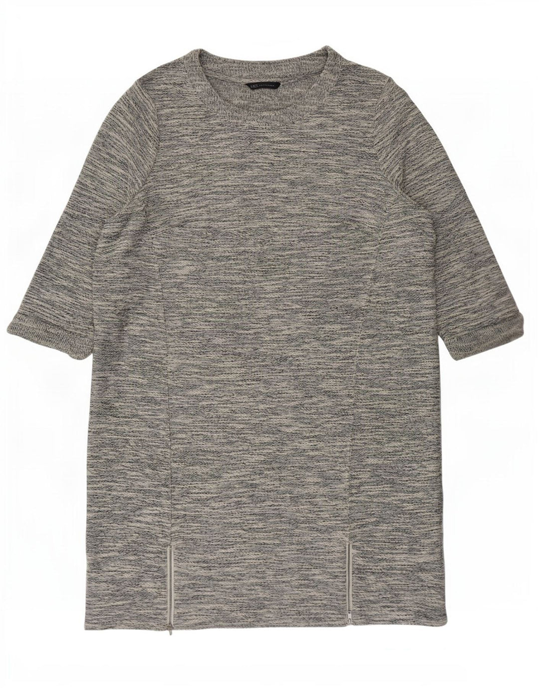 Vestido feminino Marks & Spencer manga 3/4 Shift UK 20 2XL cinza manchado