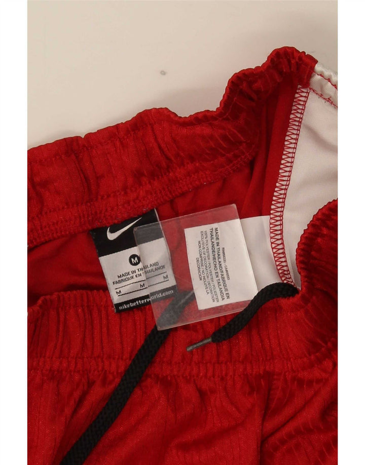 Shorts esportivos masculinos Nike médio vermelho colorblock poliéster