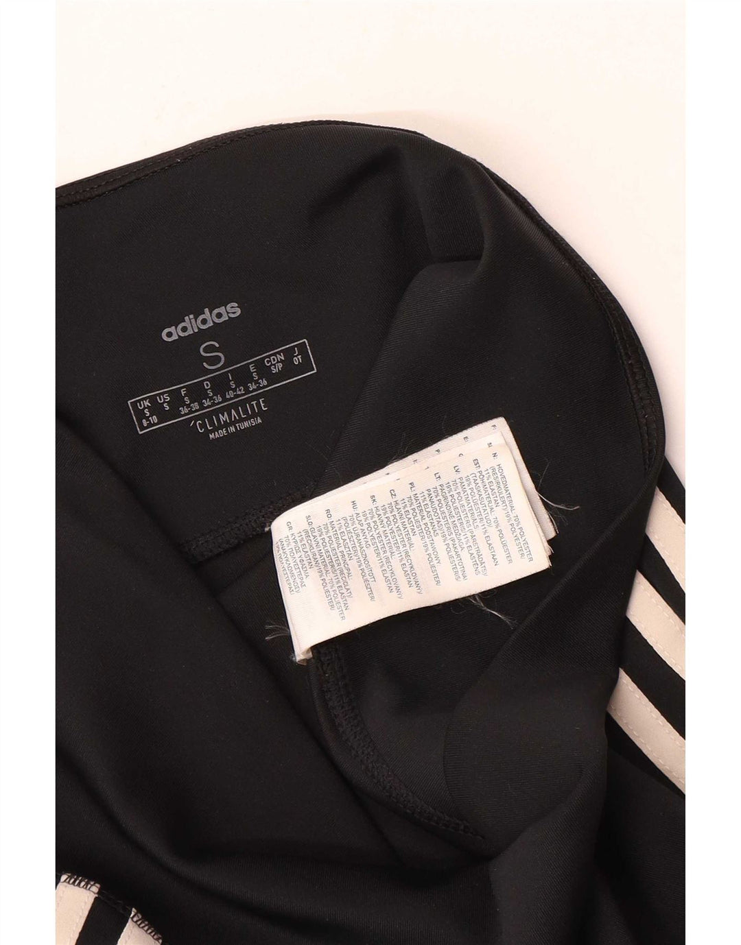 Adidas Womens Climalite Leggings UK 8/10 Pequeno Poliéster Preto