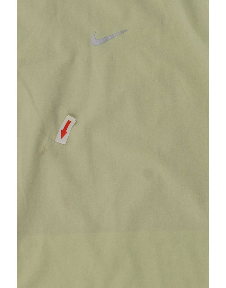 Jaqueta de chuva com capuz Nike Womens UK 18 XL verde poliéster