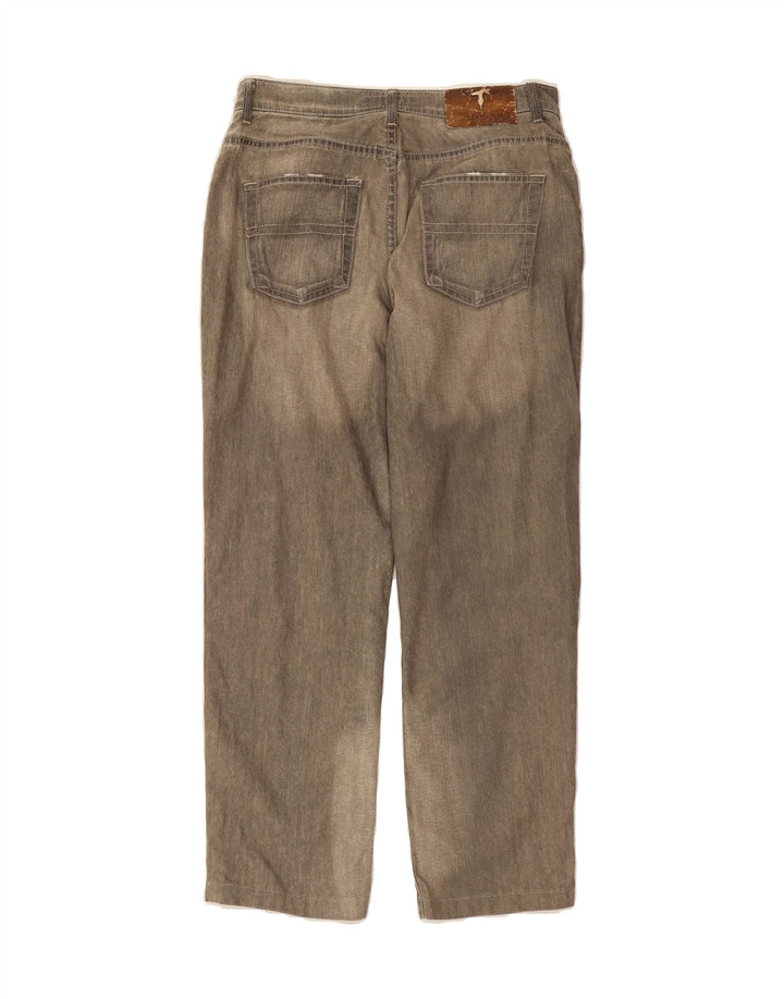 TRUSSARDI Womens Straight Jeans W28 L27 Grey Cotton Vintage Trussardi and Second-Hand Trussardi from Messina Hembry 