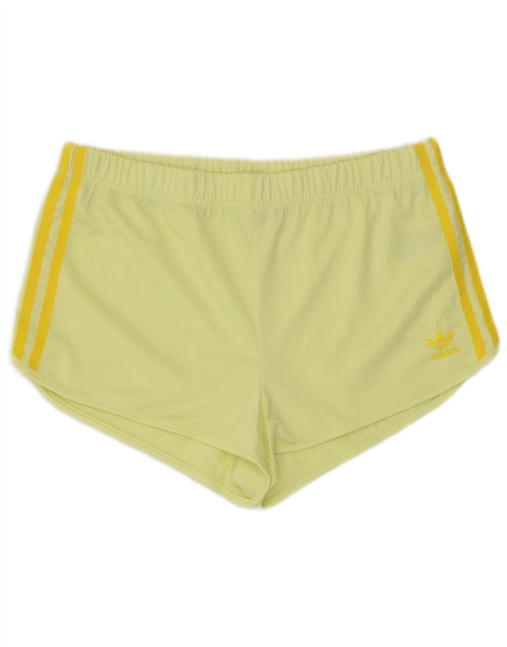 Shorts esportivos femininos Adidas UK 12 poliéster amarelo médio