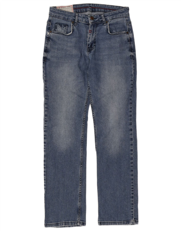 Calça jeans reta feminina JOE BROWNS W30 L29 algodão azul