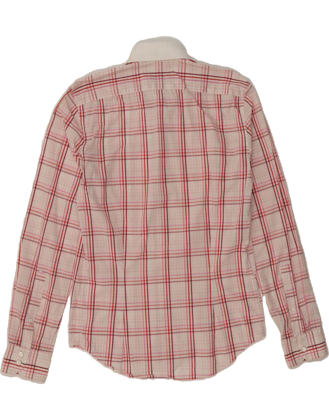 RICHMOND Mens Shirt Small Red Check Cotton Vintage Richmond and Second-Hand Richmond from Messina Hembry 