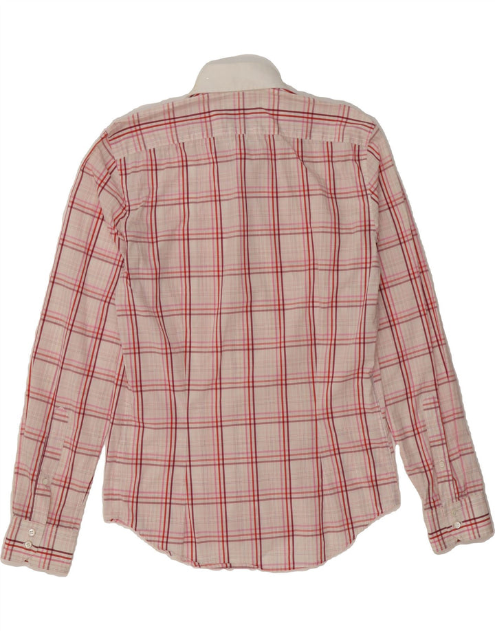 RICHMOND Mens Shirt Small Red Check Cotton Vintage Richmond and Second-Hand Richmond from Messina Hembry 