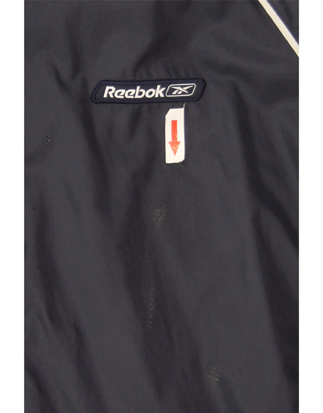 Jaqueta de chuva masculina Reebok UK 40 grande nylon azul marinho