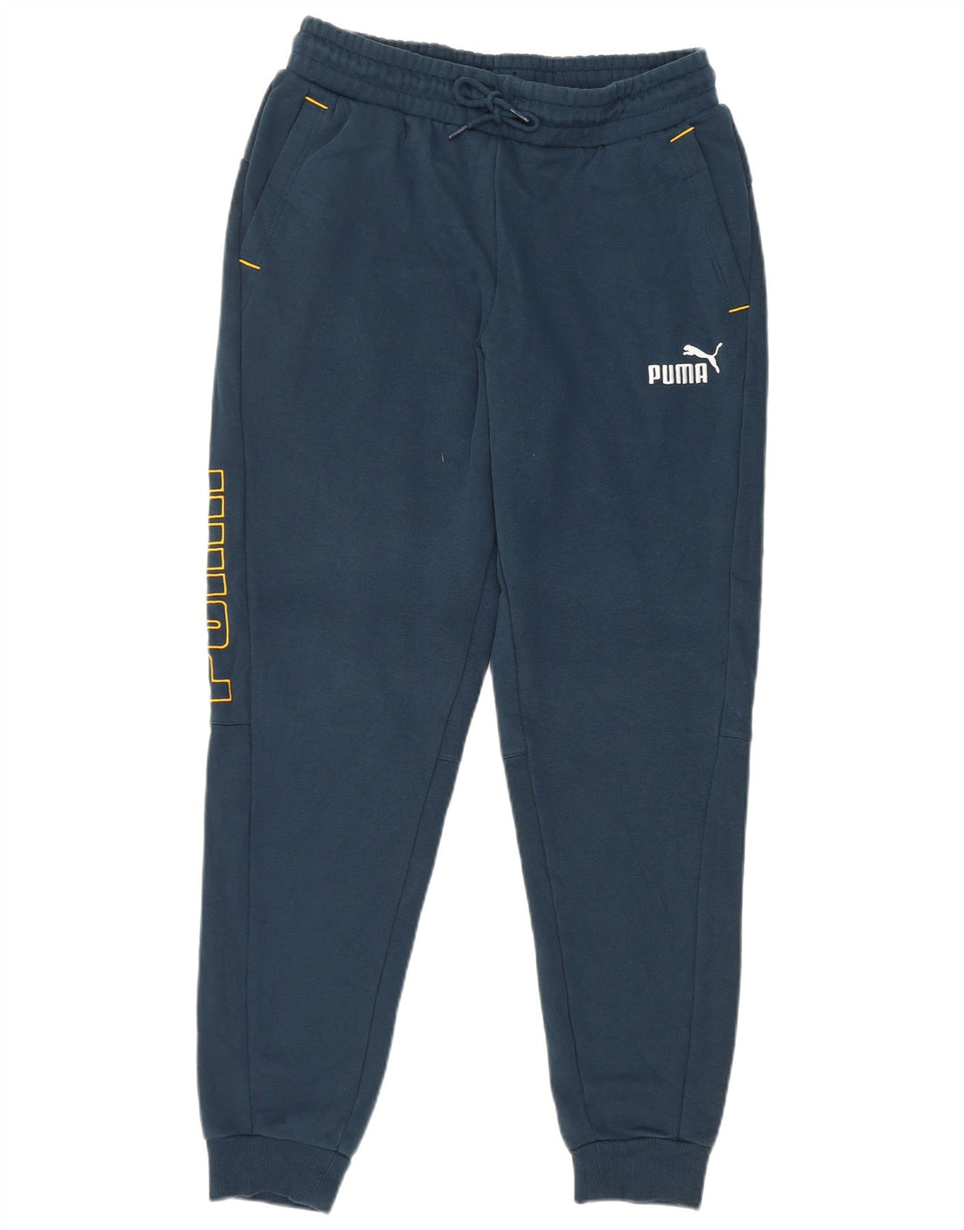 Calça esportiva masculina Puma Graphic Joggers médio algodão azul marinho