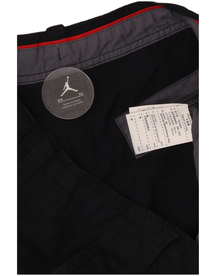 Bermuda masculina Jordan XL W34 algodão preto