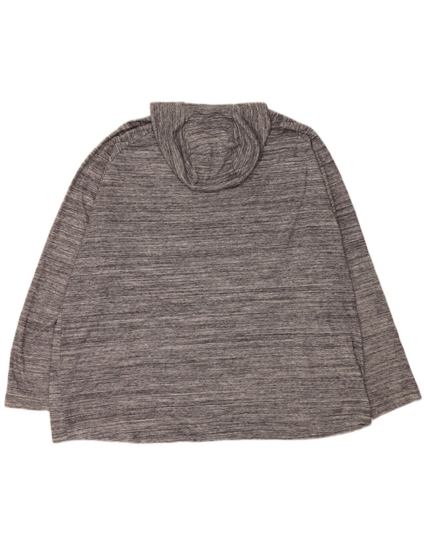 Russell Athletic Mens Hoodie Jumper 3XL Poliéster manchado cinza