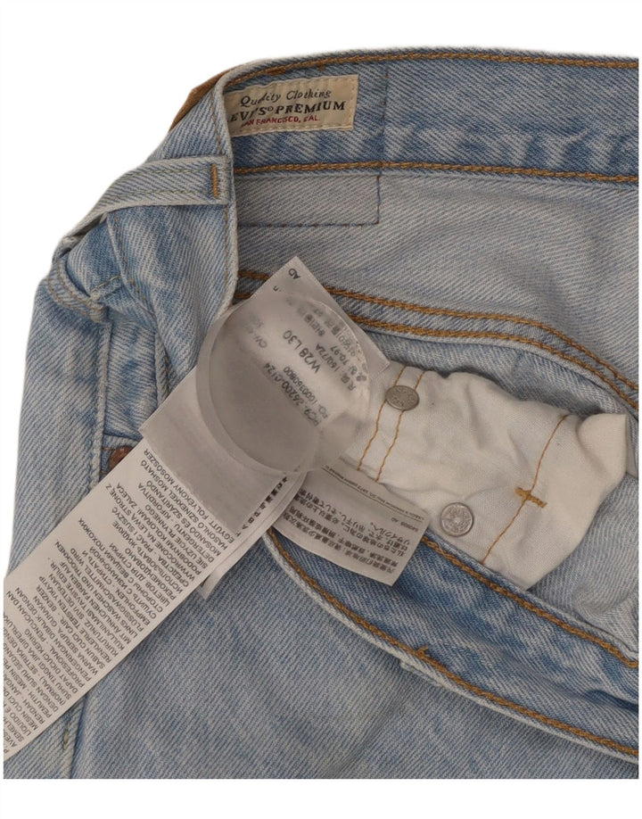 Levi's Masculino 501 Straight Jeans W28 L30 Azul Algodão