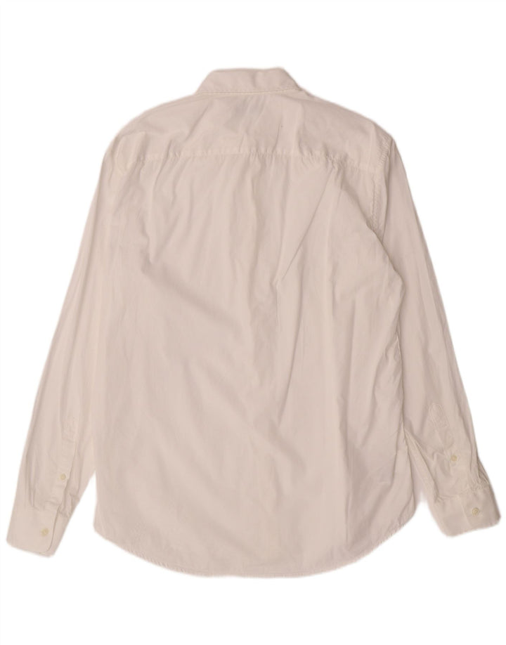 Camisa masculina BENETTON grande algodão branco