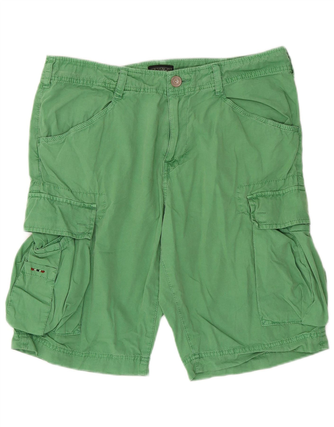 Shorts cargo masculino Napapijri W33 algodão verde médio