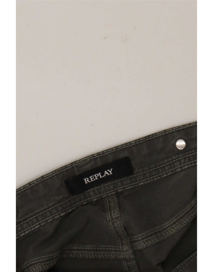 Replay Jeans Slim Feminino W32 L29 Cinza