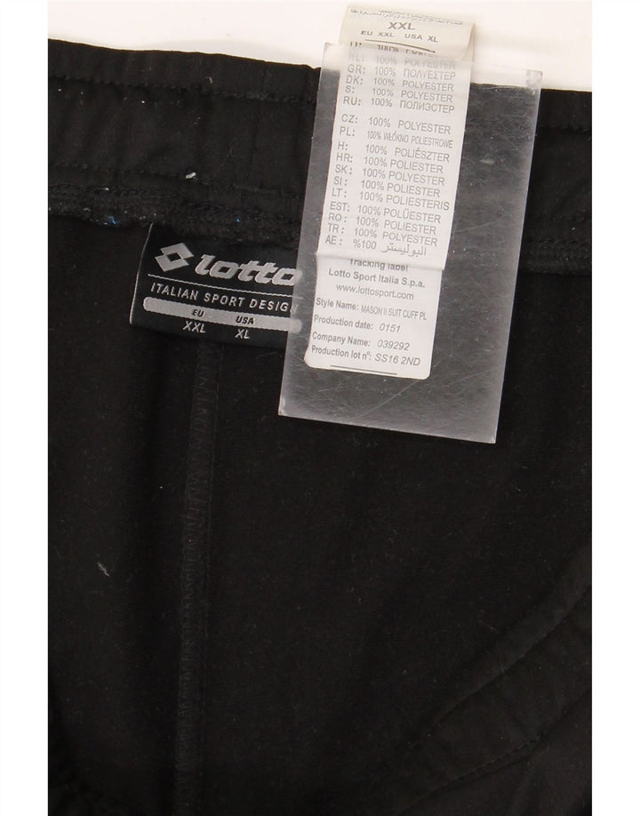 Calça de treino masculina Lotto Joggers XL poliéster preto