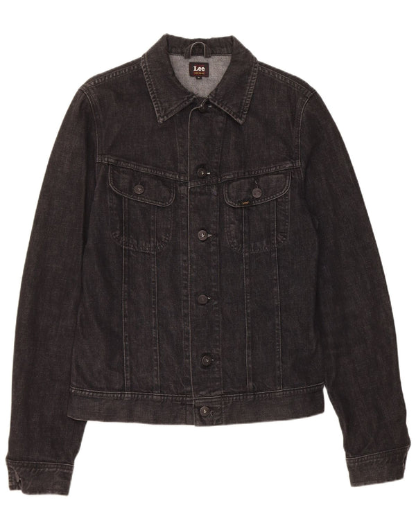 Jaqueta jeans masculina Lee UK 38 algodão preto médio