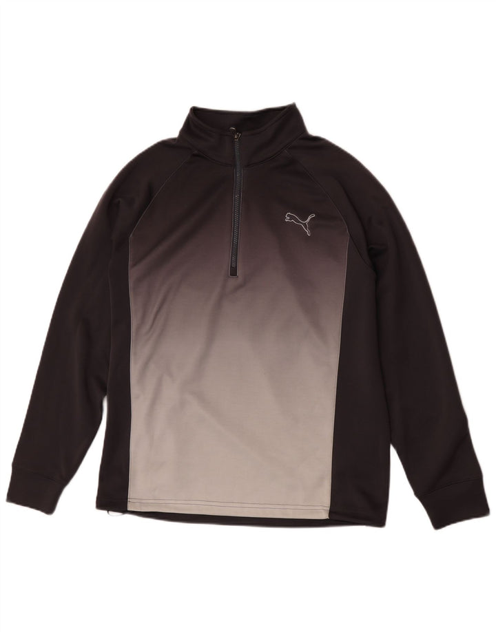 Puma Mens Pulôver Treino Top Pequeno Cinza Colourblock Poliéster