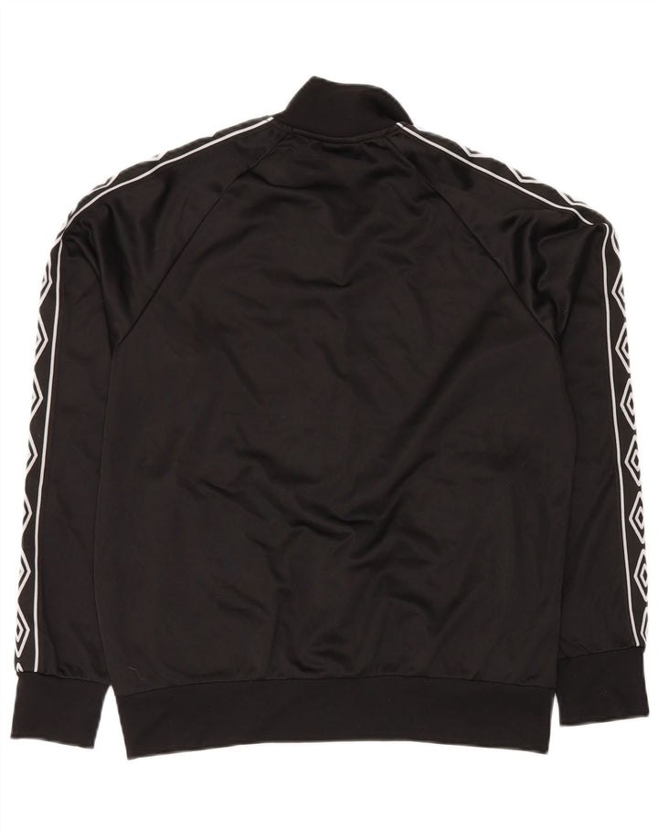 UMBRO Jaqueta masculina de agasalho gráfico médio preto poliéster