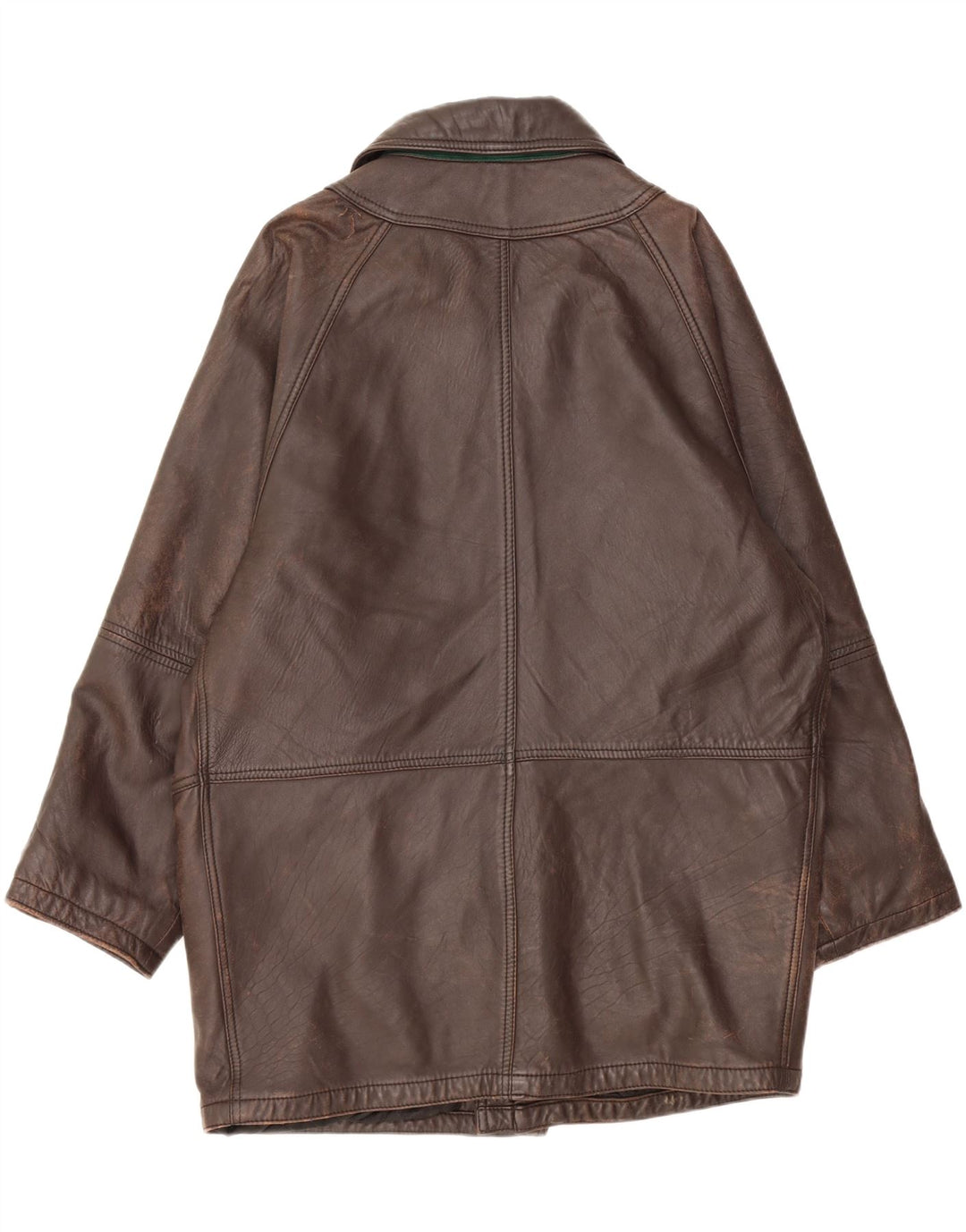 Casaco de couro masculino MARCOS IT 50 grande couro marrom
