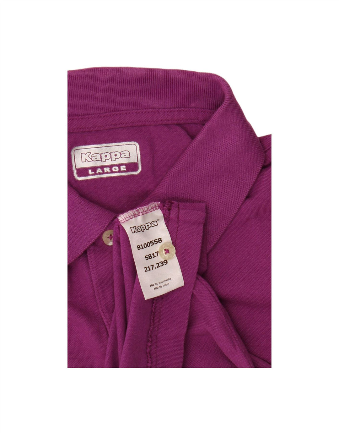 Camisa polo masculina KAPPA grande algodão roxo