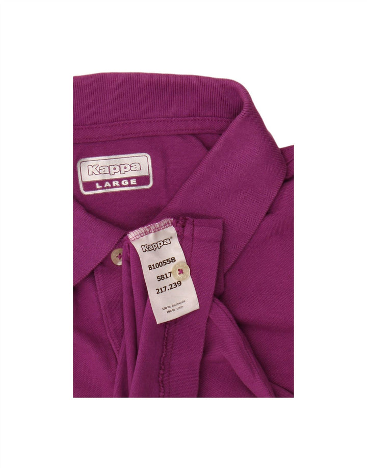 Camisa polo masculina KAPPA grande algodão roxo