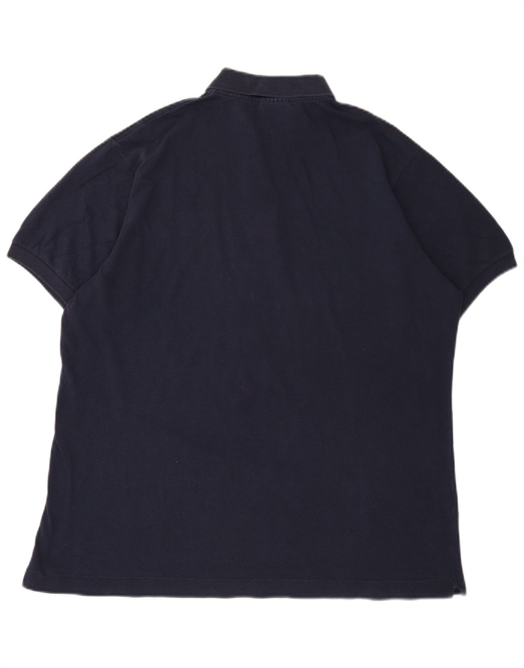 Camisa polo masculina Lacoste tamanho 5 grande algodão azul marinho
