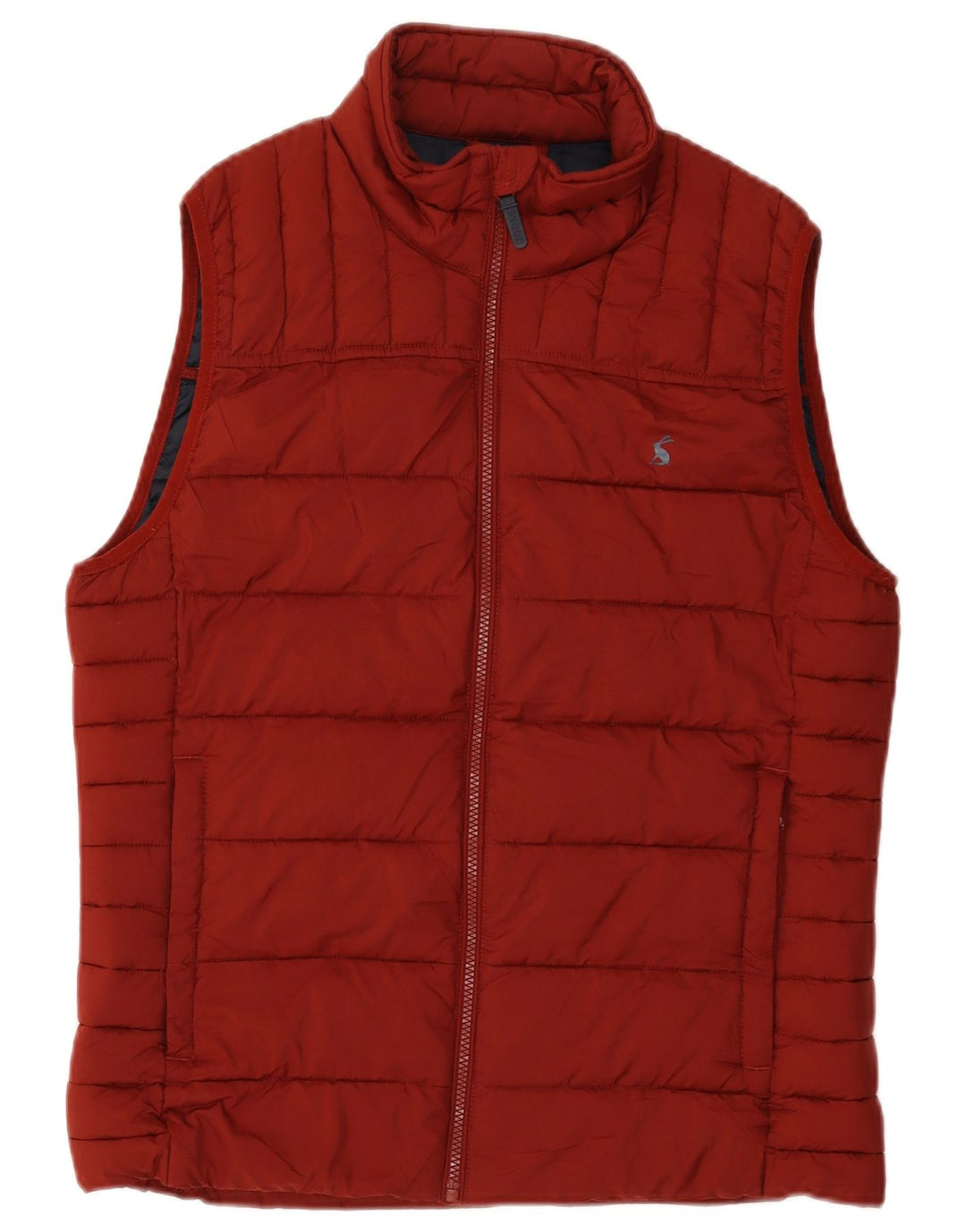 Joules Mens acolchoado Gilet UK 38 poliéster médio Borgonha