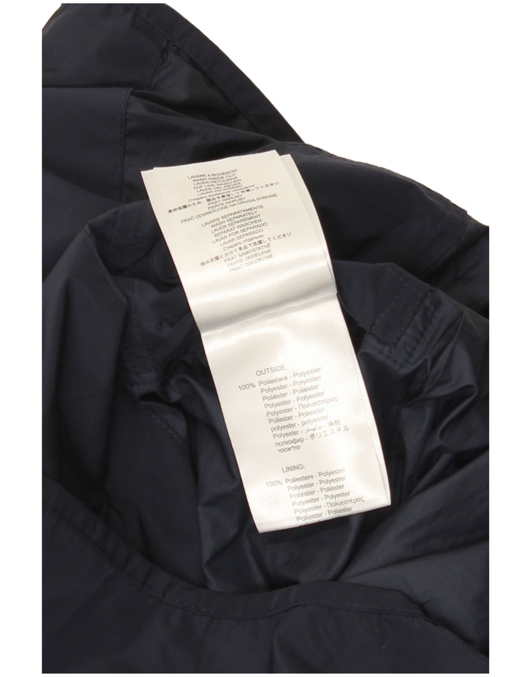 Jaqueta de chuva masculina Replay Graphic UK 36 poliéster azul marinho pequeno