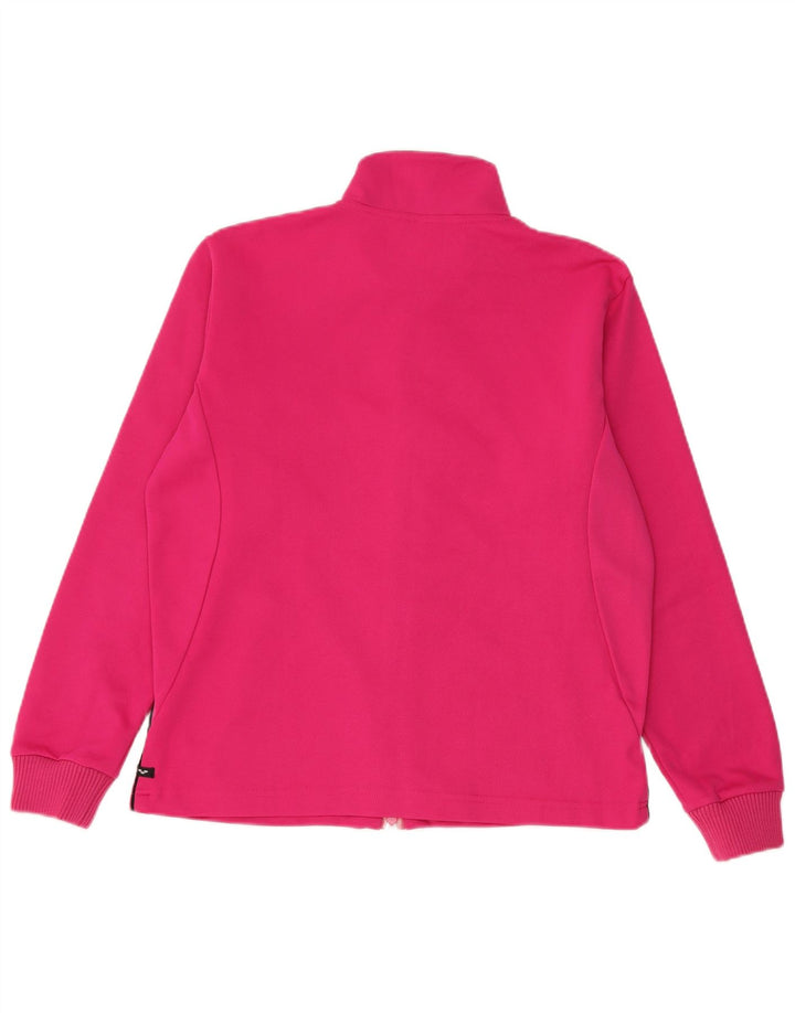 Arena Womens Graphic Oversized Tracksuit Top Jacket UK 6 XS Rosa Poliéster