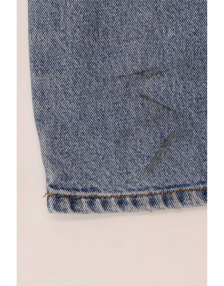 Wrangler Mens Regular Fit Jeans Reta W32 L30 Azul Algodão