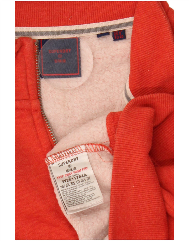 Jumper de moletom feminino superdimensionado SUPERDRY Reino Unido 12 médio vermelho