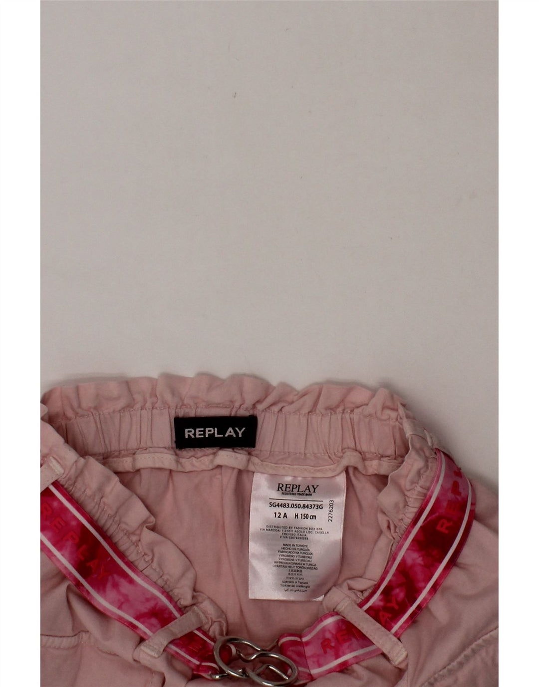 REPLAY Girls Cargo Skirt 11-12 Years W24  Pink Cotton Vintage Replay and Second-Hand Replay from Messina Hembry 