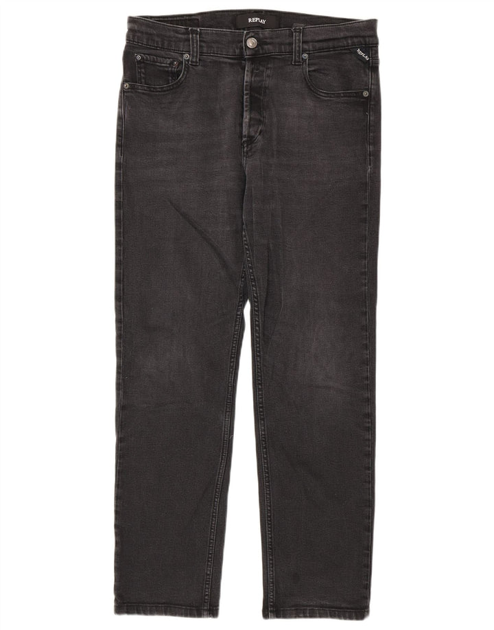 Replay Jeans reto feminino W32 L28 cinza