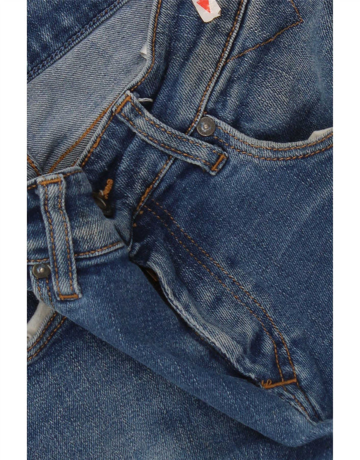 Tommy Hilfiger Masculino Slim Jeans W30 L32 Azul Algodão