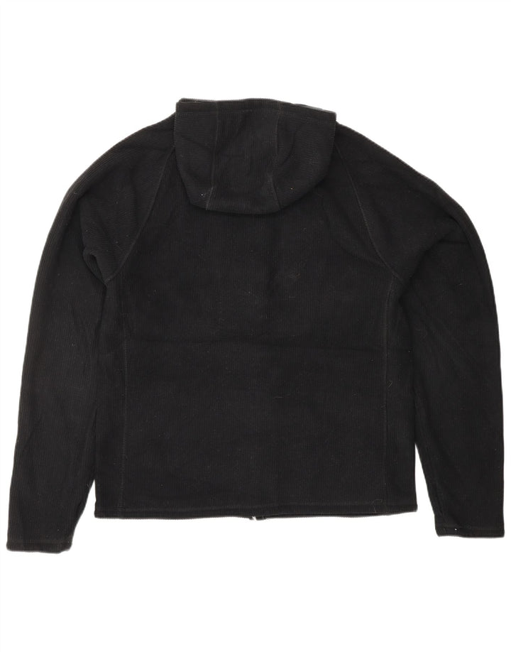 EDDIE BAUER Boys Zip Hoodie Sweater 15-16 Years XL  Black Polyester Vintage Eddie Bauer and Second-Hand Eddie Bauer from Messina Hembry 