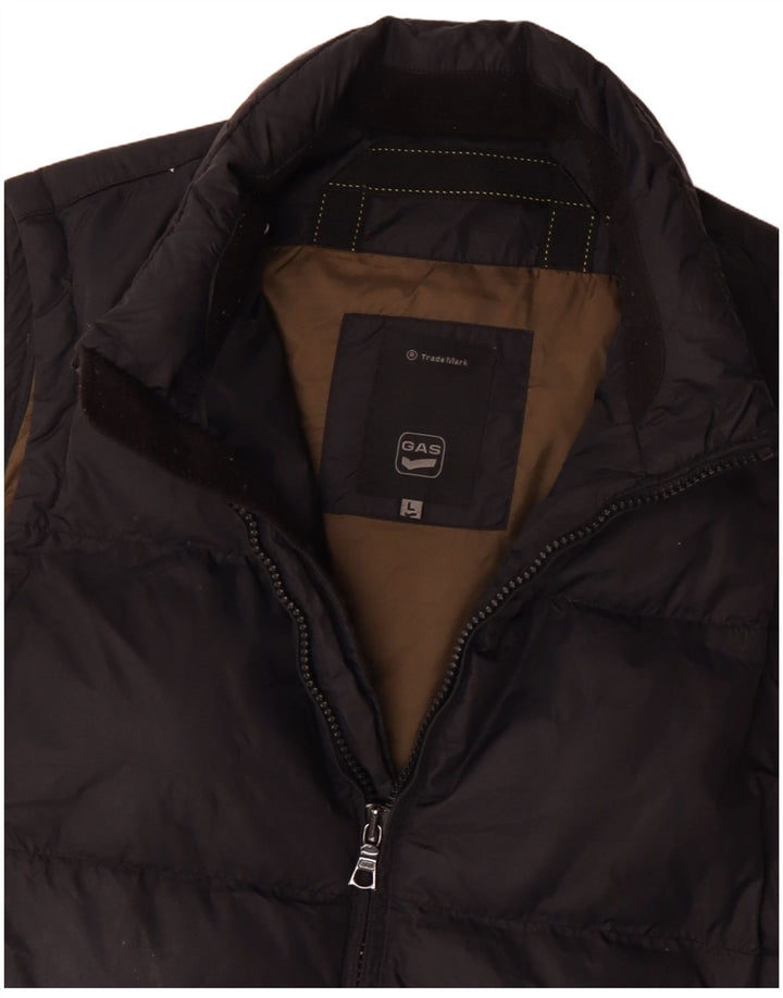 Gas Mens acolchoado Gilet UK 40 grande poliéster preto