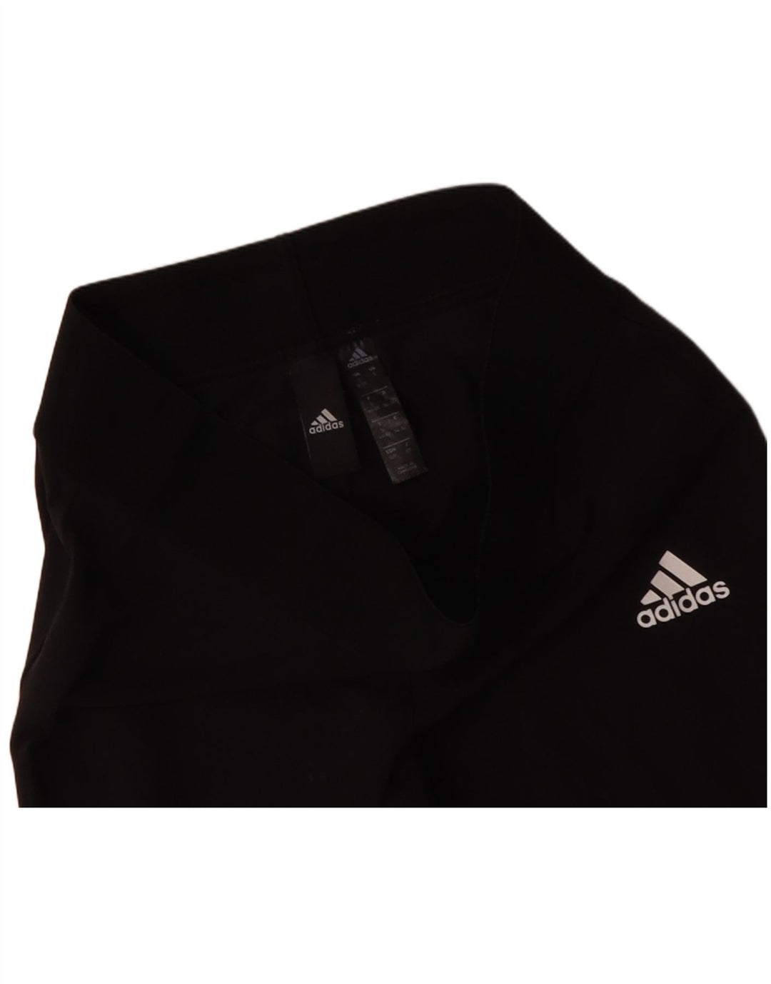 ADIDAS Womens Leggings UK 8/10 Pequeno Algodão Preto