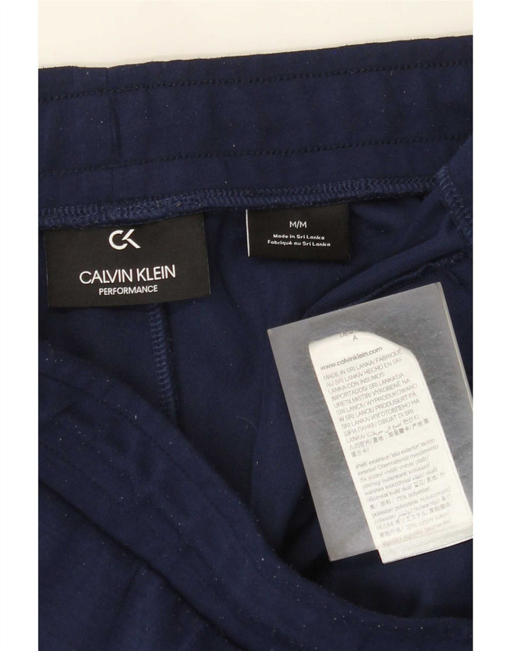 Calvin Klein Calça de treino feminina Joggers UK 14 Médio Azul Marinho