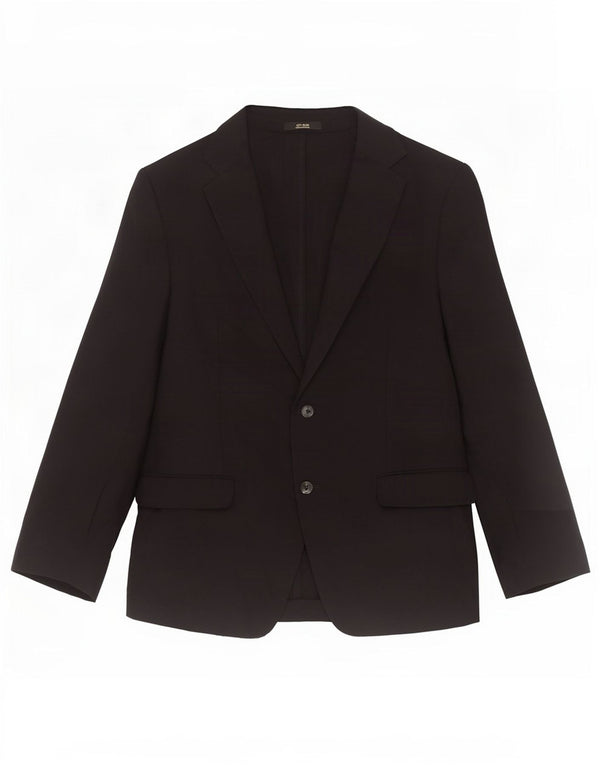 Jaqueta blazer masculina Massimo Dutti com 2 botões EU 56 XL lã preta