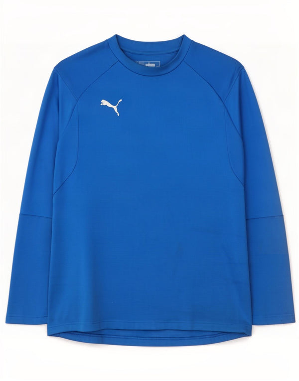 Puma Mens Top Manga Longa 2XL Azul Poliéster