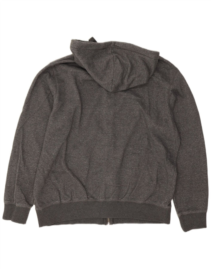 Suéter masculino com capuz e zíper French Connection XL algodão cinza