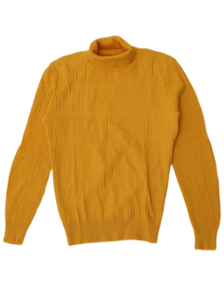 Suéter masculino Orlon com gola redonda IT 50 poliacrílico amarelo médio