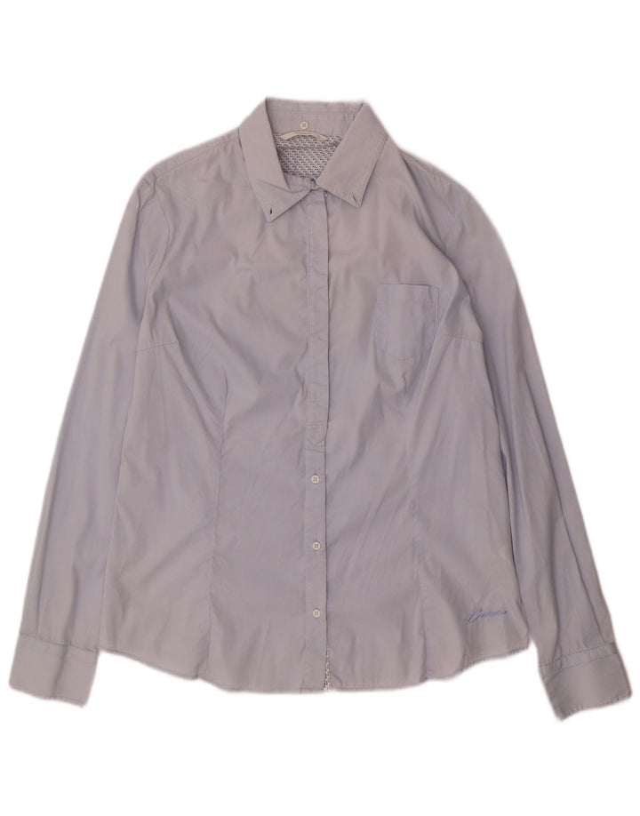 Camisa feminina CARRERA UK 16 grande algodão azul