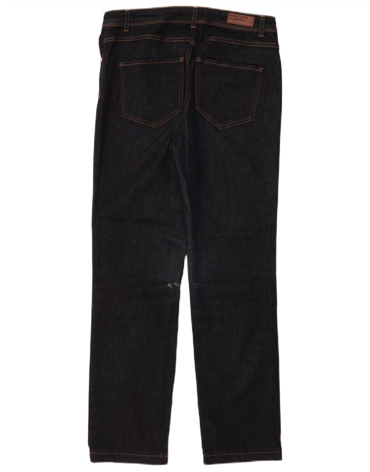 Jeans retos femininos BENETTON W31 L30 algodão azul marinho