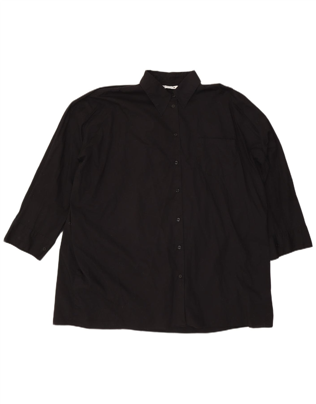 Camisa oversized feminina ZARA UK 18 XL preta