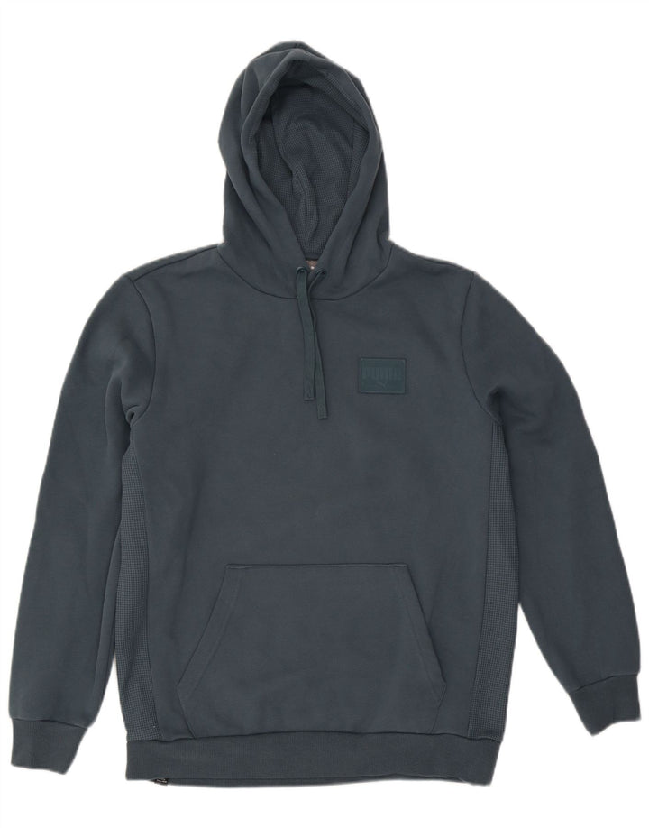 Puma Mens Hoodie Jumper Médio Algodão Cinza