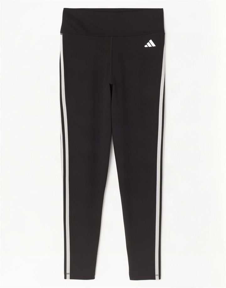 Adidas Womens Tight Fit Crop Leggings Reino Unido 12/14 Médio Preto Poliéster